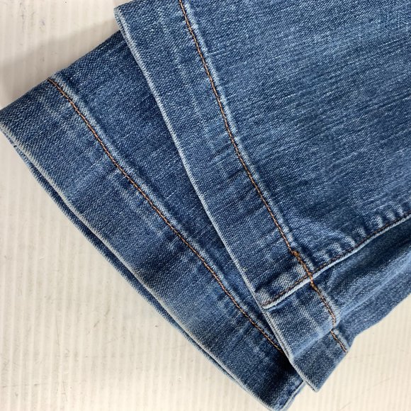 Gap Womens Maternity Jeans Size 2 Original Long & Lean Pull On Bootcut Blue - Picture 6 of 8